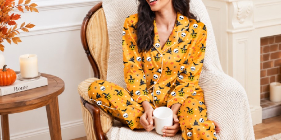 Women’s Pajama Sets from $9.99 on Amazon (Includes Halloween & Christmas Styles)