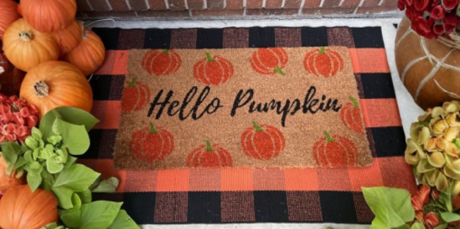 Cute Fall Doormat AND Accent Rug Only $19.99 Shipped on Amazon