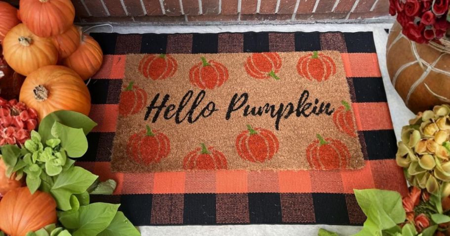 Cute Fall Doormat AND Accent Rug Only $19.99 Shipped on Amazon