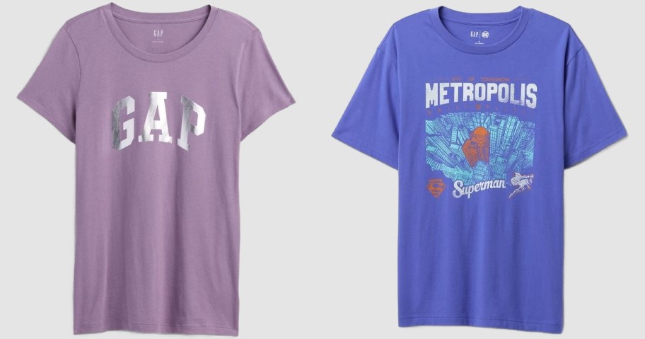 Stock images of two Gap Factory Adult Tees
