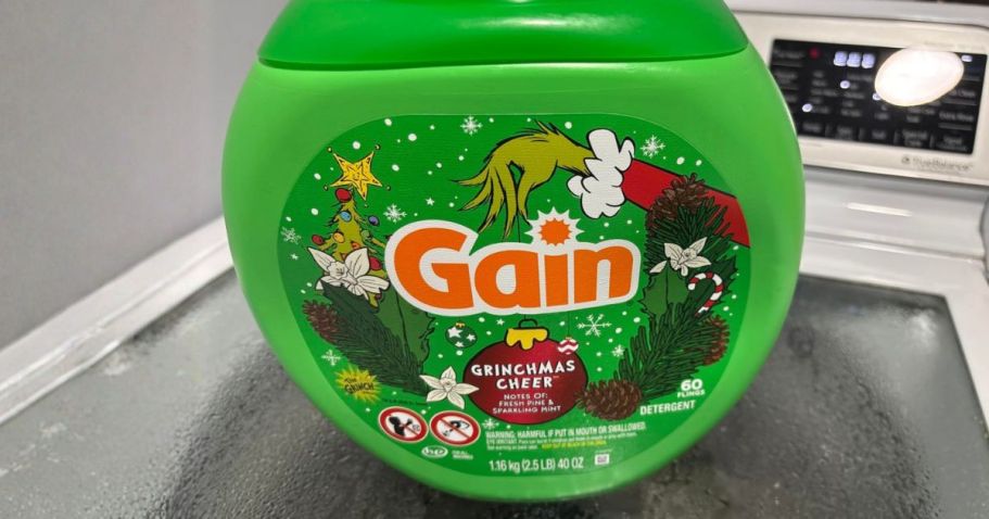 It’s Back! Grinchmas Cheer Gain Flings 60-Pack Only $15.99 on Amazon (Will Sell Out!)