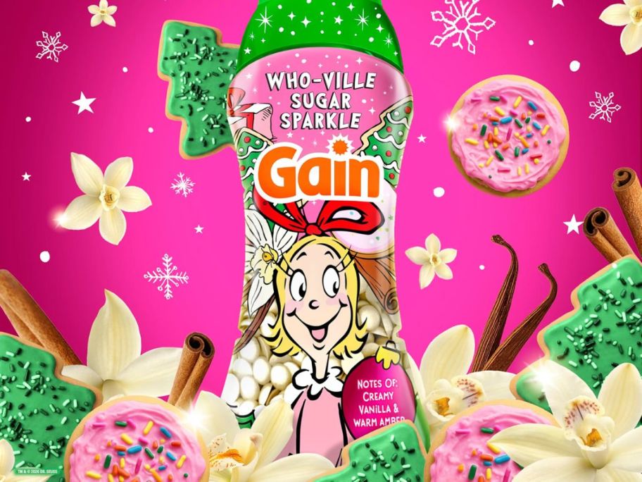 Gain In-Wash Laundry Scent Booster Beads in Who-Ville Sugar Sparkle 12.2oz