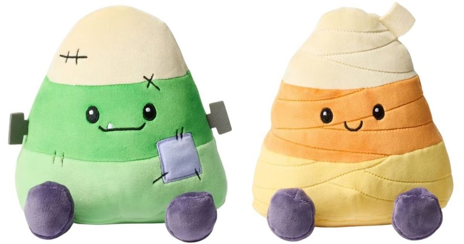 Gigglescape candy corn monster and mummy