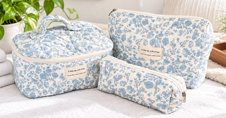Cosmetic Bag 3-Piece Set Just $10 Shipped for Amazon Prime Members (Reg. $20)