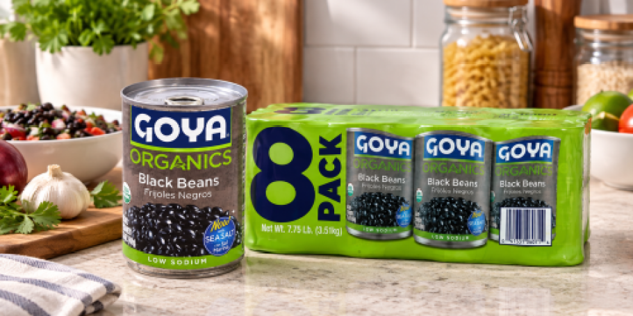 Goya Organic Black Beans 8-Pack Just $8.54 Shipped on Amazon (Reg. $16)