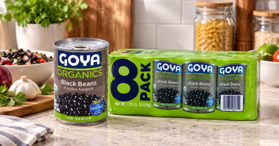 Goya Organic Black Beans 8-Pack Just $8.54 Shipped on Amazon (Reg. $16)
