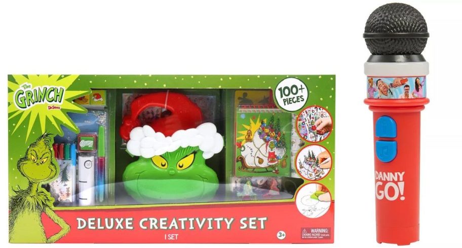 Grinch deluxe set and danny go mic
