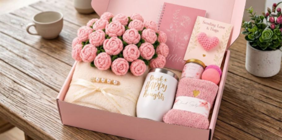 Cheer Me Up Gift Box w/ Crochet Flower Blanket Only $16.99 on Amazon (Reg. $40)