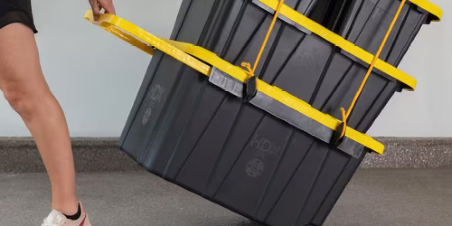 *HOT* Wheeled 27-Gallon Storage Tote Possibly Just $5 at Home Depot (Reg. $16)