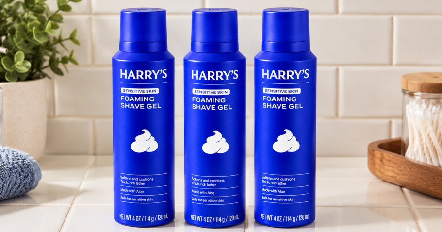 Harry’s Shave Gel 3-Pack Only $8.52 Shipped on Amazon (Reg. $17)