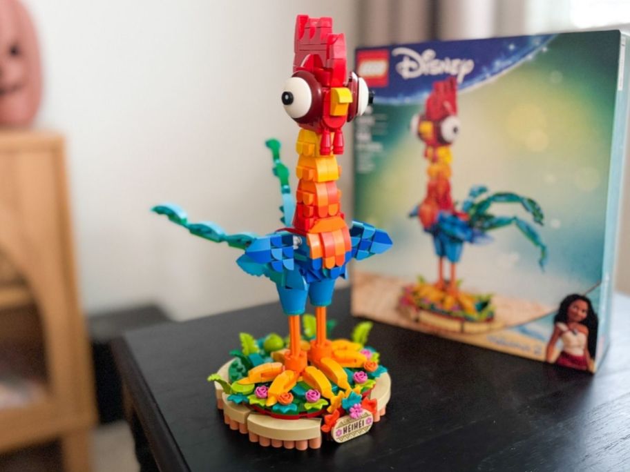 Hei Hei from Disney on top of the table