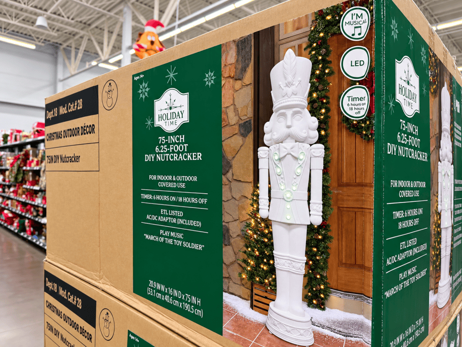 Holiday DIY Nutcracker Display in Store