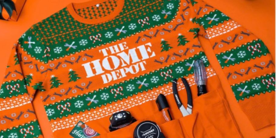 GO!! Grab This Home Depot Christmas Sweater Bundle for $29.99 (Includes Tools & $50 Gift Card!)