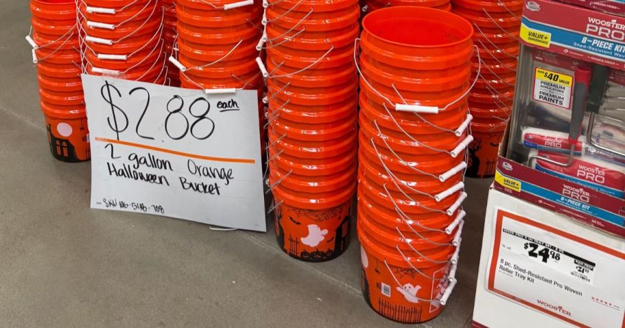 Home Depot Restocked The Viral Halloween Bucket – Just $2.88 w/ Free Delivery