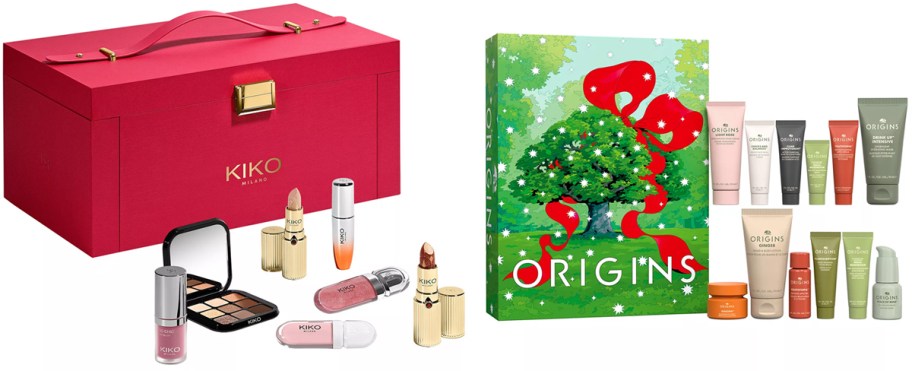 KIKO Milano 24-Piece Twist N Twinkle Holiday Advent Calendar and Origins 12 Days of Advent Calendar Gift Set