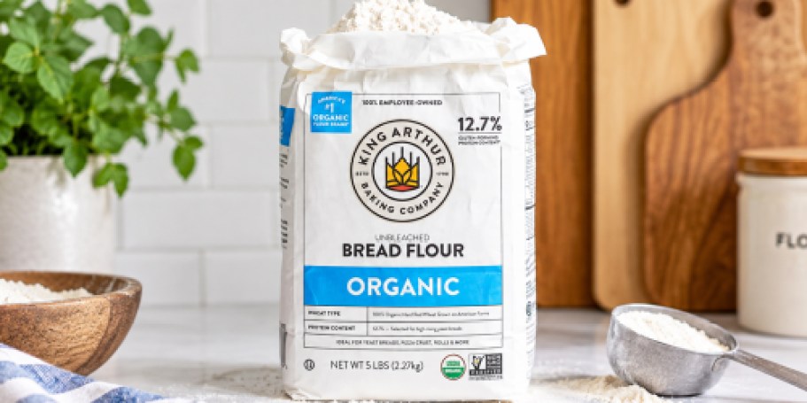 King Arthur Organic 5lb Bread Flour Only $6.44 Shipped on Amazon (Great for Sourdough)