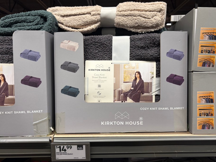Kirkton House Cozy Knit Shawl Blanket