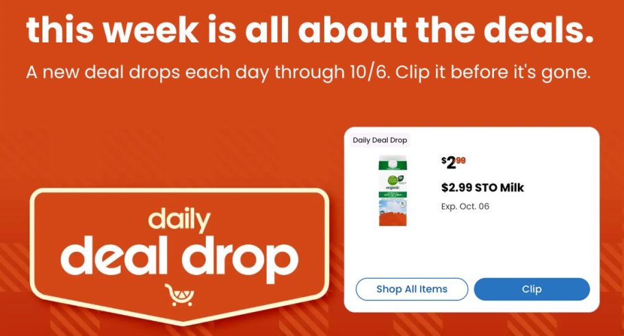 Kroger Daily Deal Drop Milk deal