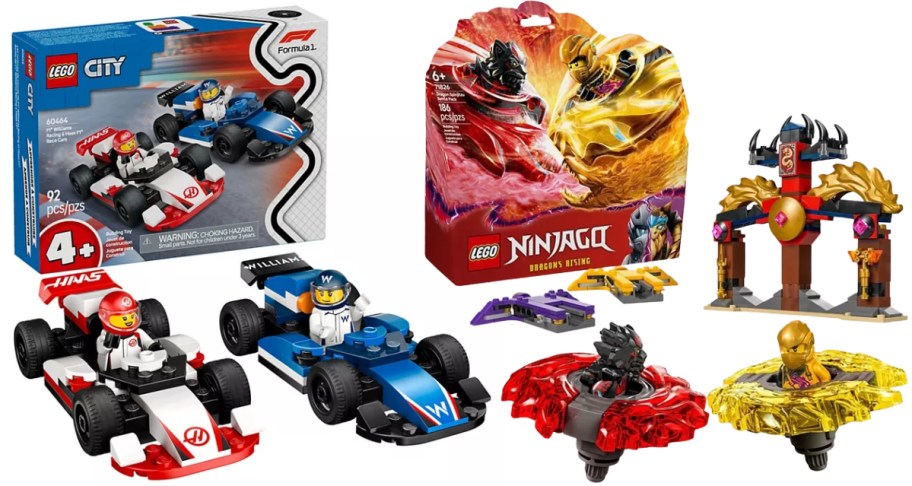 LEGO f1 and ninjago sets