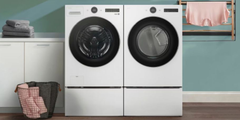 Score $1,100 Off LG Stackable Smart Washer & Dryer on BestBuy.com