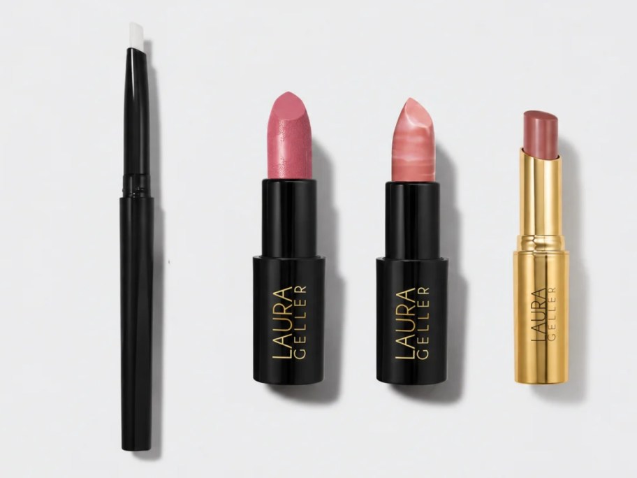 3 lipsticks and a liner