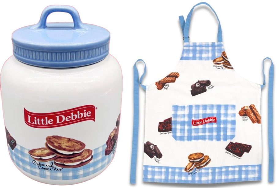 Little Debbie COokie Jar & Apron