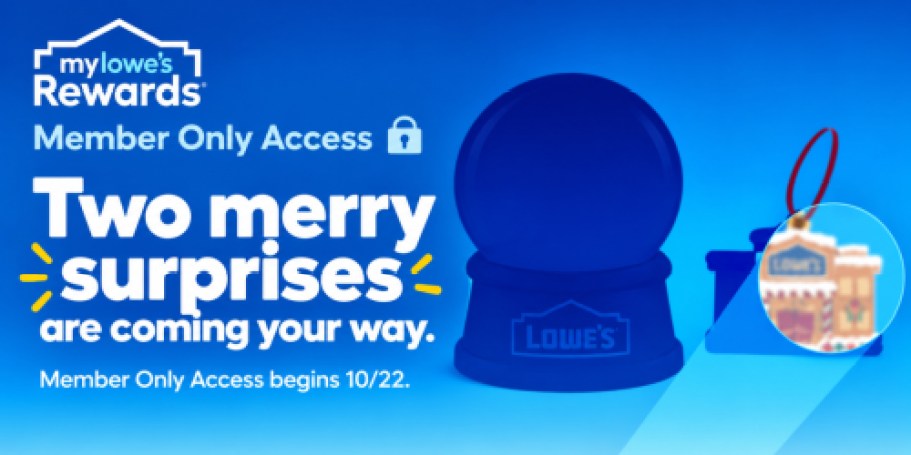 Lowe’s Is Teasing TWO Holiday Surprises for Rewards Members Starting October 22nd!