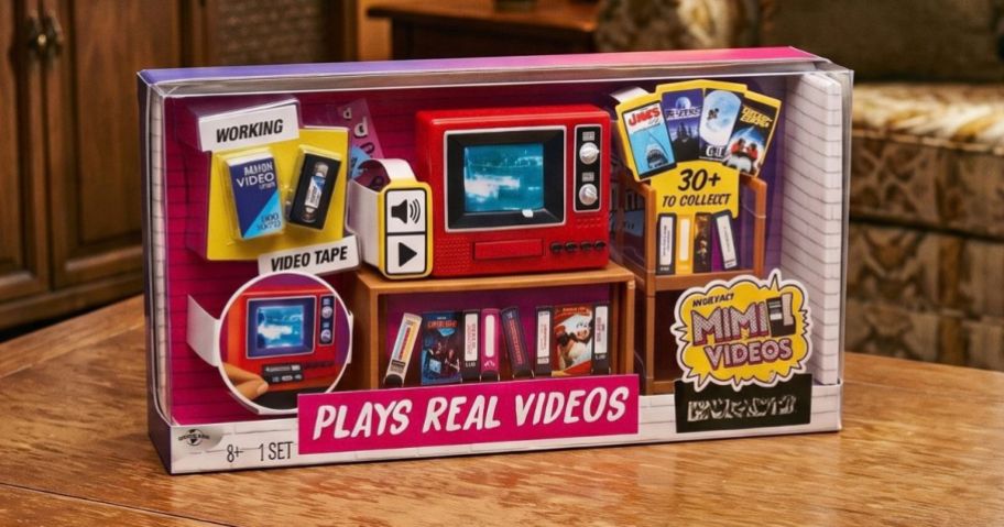 MGA's Miniverse Real TV Player on coffee table