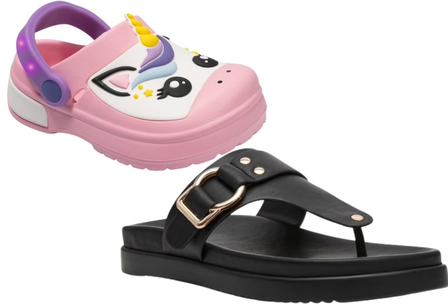 girls clog and womens footbed sandal at sams club