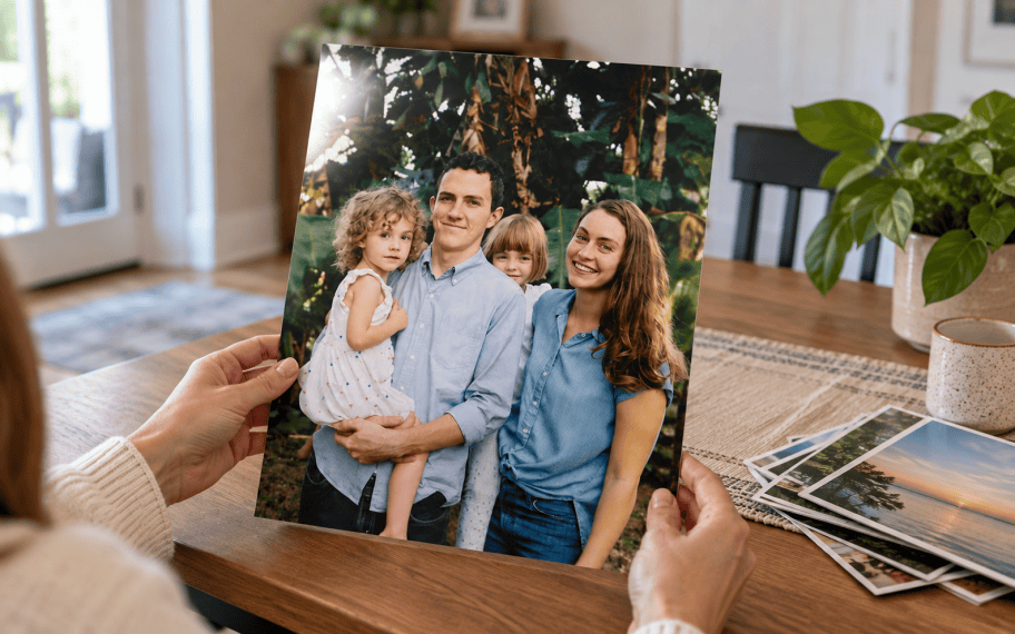 Metalic Family Portrait Print