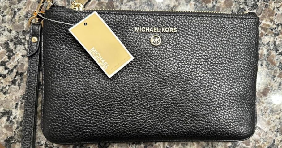 Black Michael Kors Wristlet