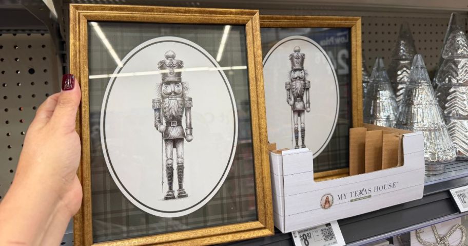 My Texas House 8x10 Nutcracker Print Framed Christmas Wall Art in store