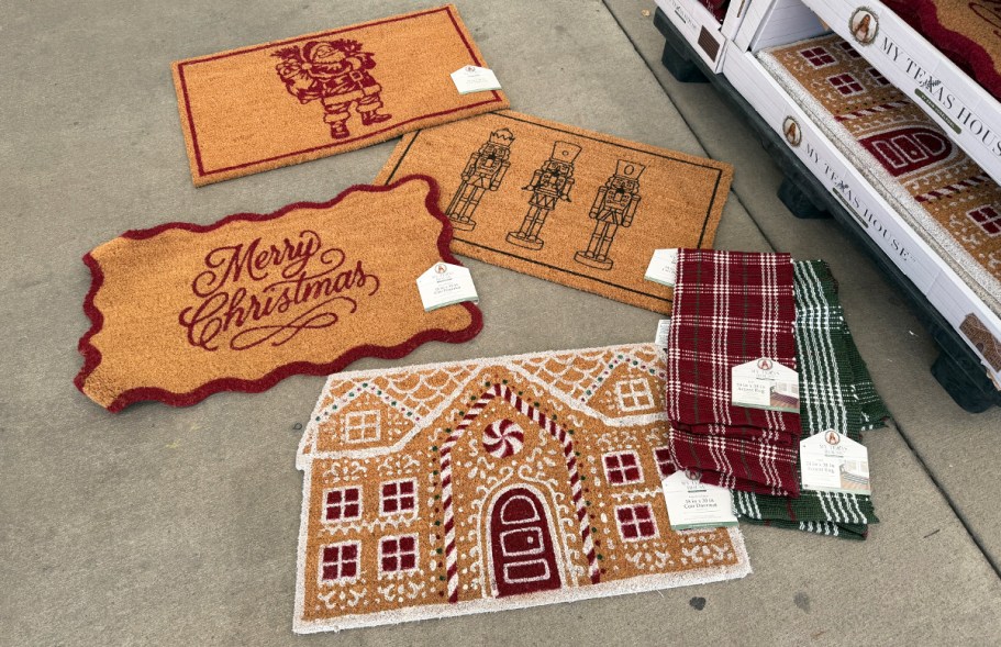 My Texas House Christmas doormats