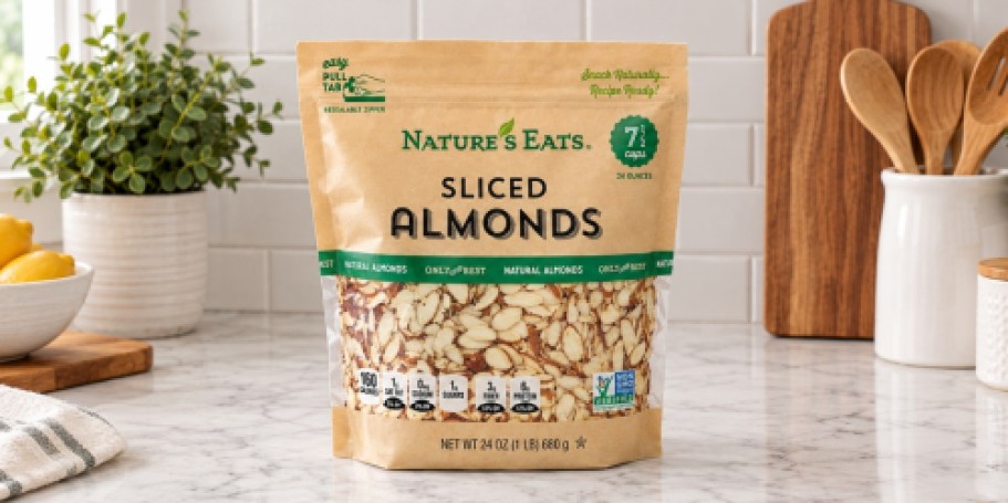 Get 50% Off Nature’s Eats Sliced Almonds Bags on Amazon
