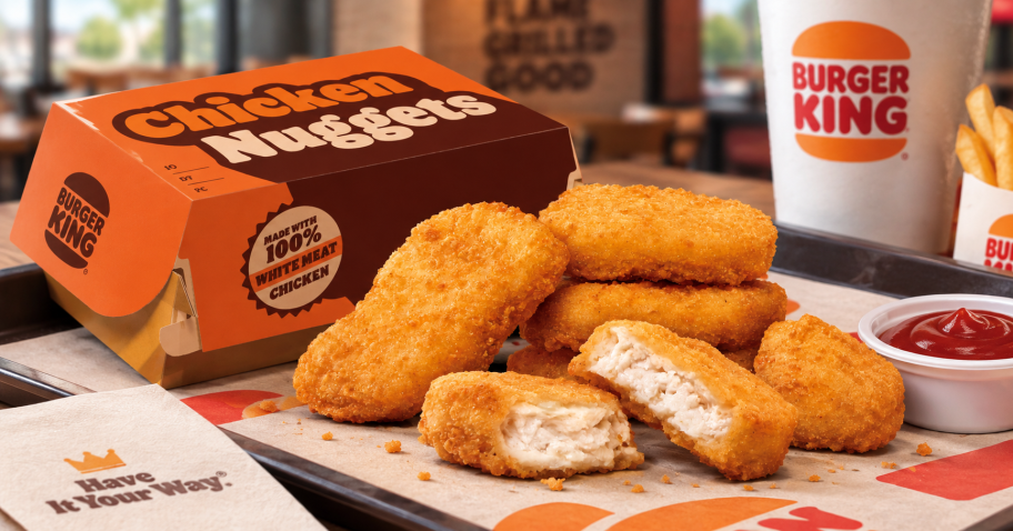 FREE Burger King Chicken Nuggets 4-Piece w/ $3 Purchase (Try the NEW Recipe!)