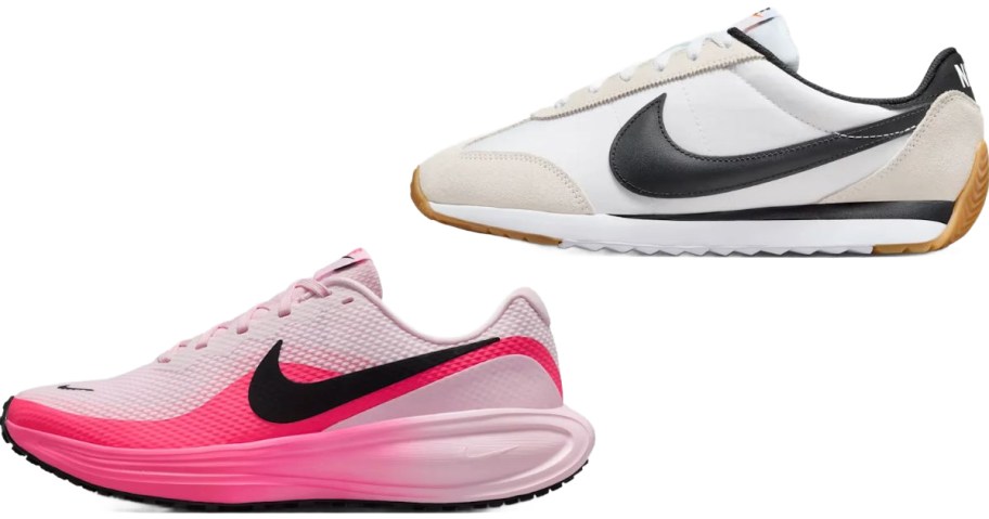Stock images of two Nike shoes