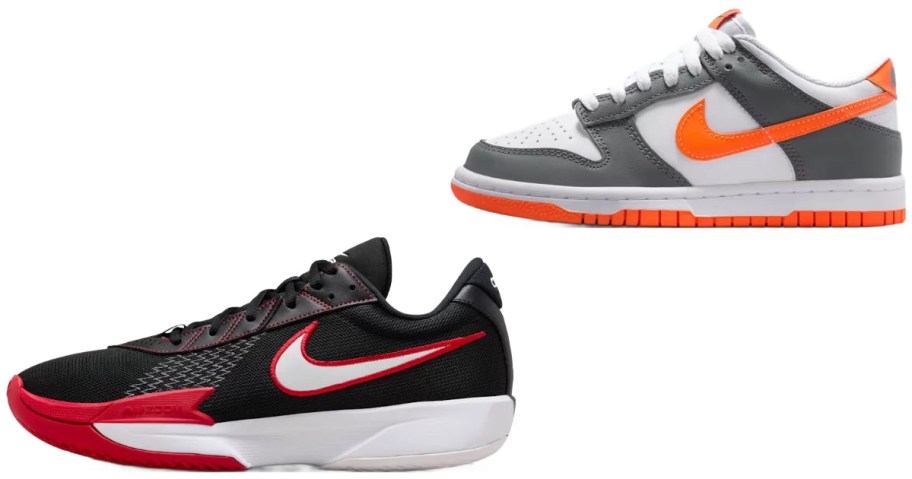 Stock images of two Nike shoes