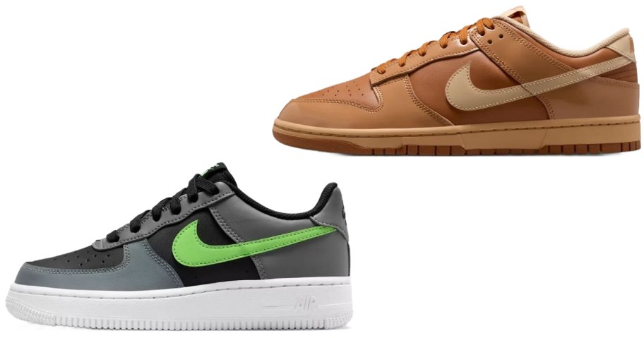 Stock images of two Nike shoes