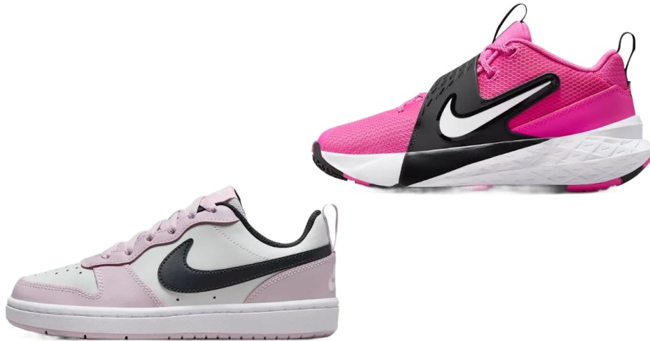 Stock images of two Nike shoes