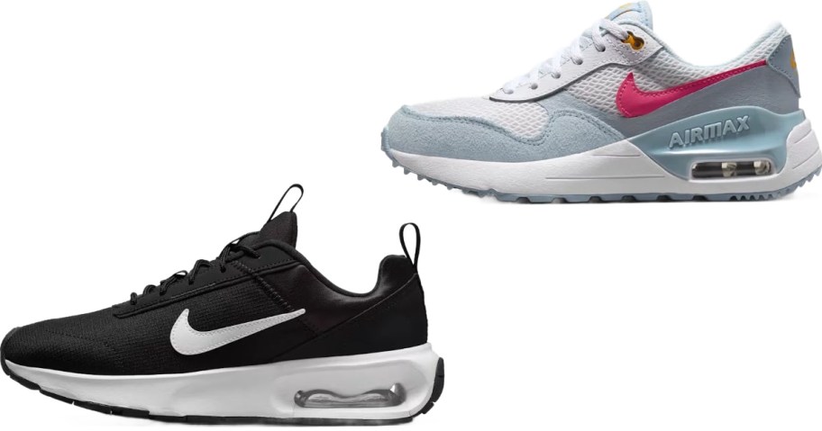 Stock images of two Nike shoes