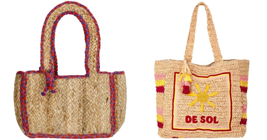 No Boundaries Women's Mini Jute Tote Bag and De Sol Beach Tote Bag