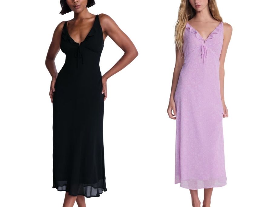 No boundaries black and lavender lace dresses