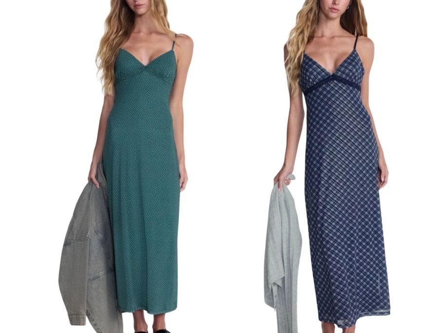 No boundaries blue and green dress
