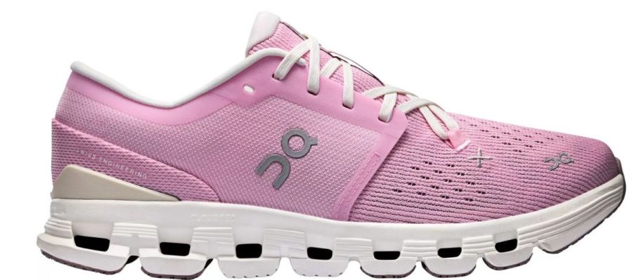 stock image of ON pink sneakers