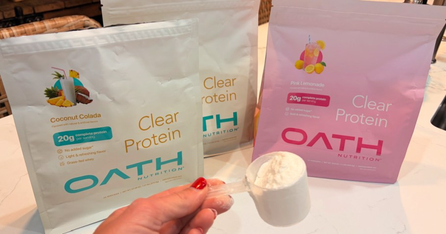 40% Off OATH Clear Protein Powder on Amazon w/ Prime (Includes Coconut Colada flavor!)