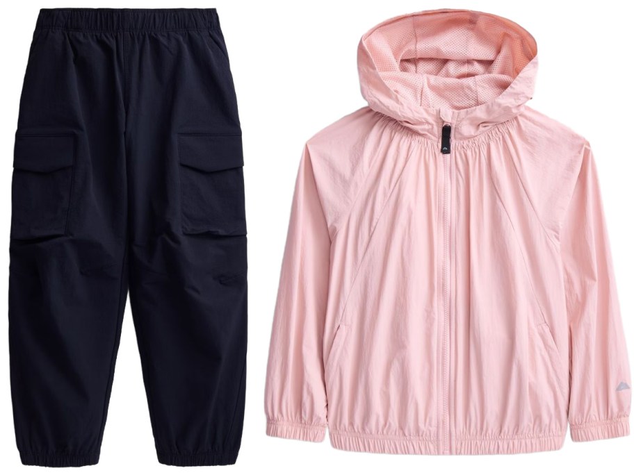 Stock images of Ozark Trail Girls Cargo Pants and Nylon Jacket