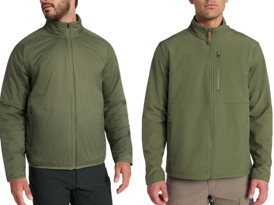 Stock images of two men wearing Ozark Trail Jackets