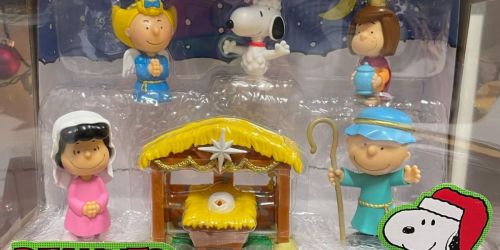 Peanuts Christmas Nativity Deluxe Figure Set Only $25.99 on Amazon (Cute Gift Idea!)