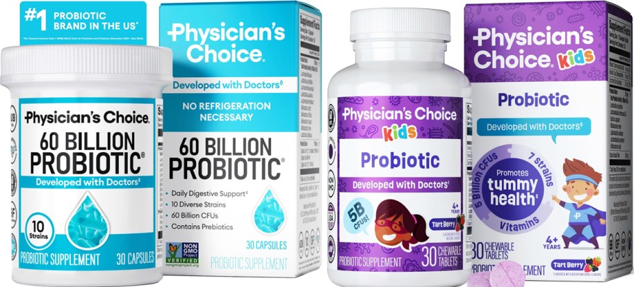 Physician's Choice Probiotics and Probiotics for Kids