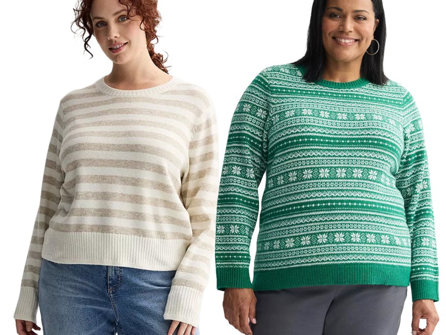 Plus Size Sweaters on Sale at Kohl's